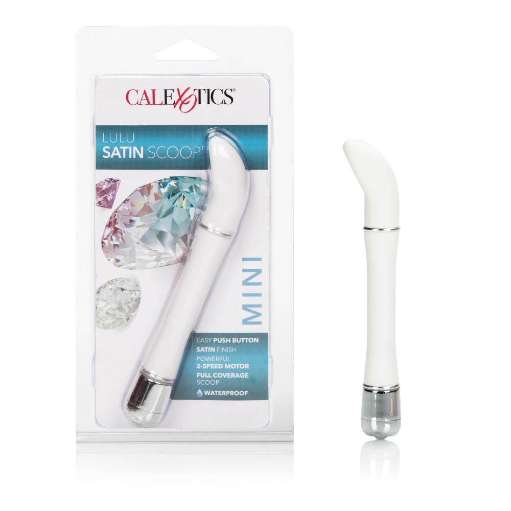 Lulu Satin Scoop White Personal Massager Vibrator > Sex Toys For Ladies > G-Spot Vibrators - Tophatter Daily Deals
