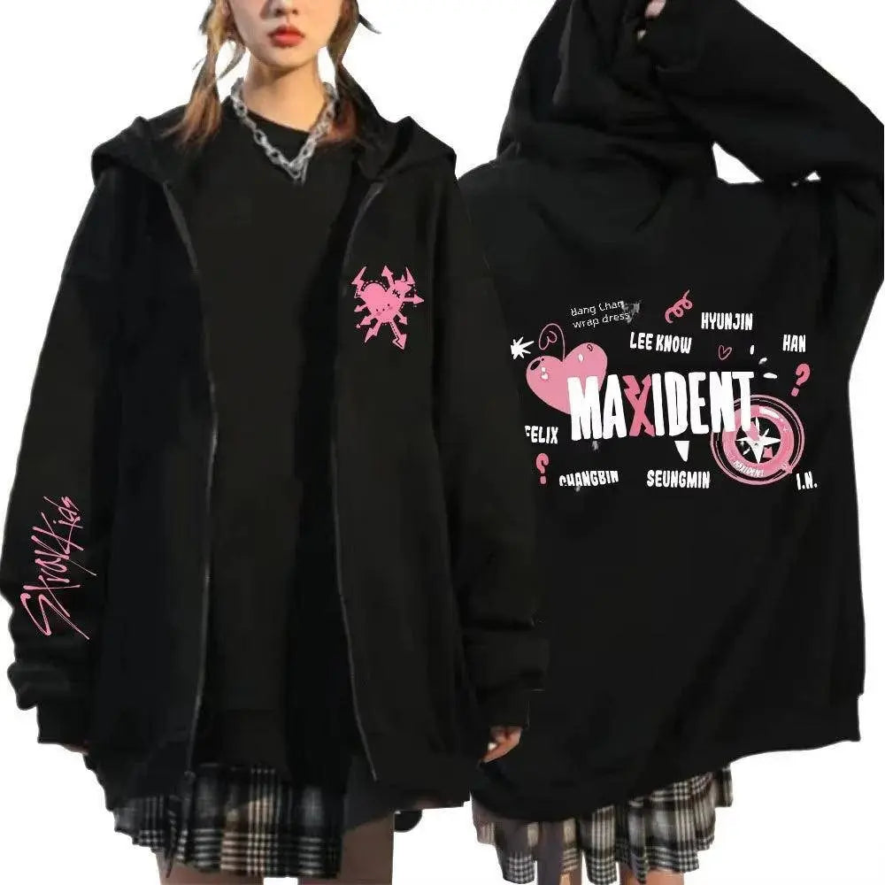 Kpop Harajuku Style Hooded Sweatshirt - Tophatter Daily Deals