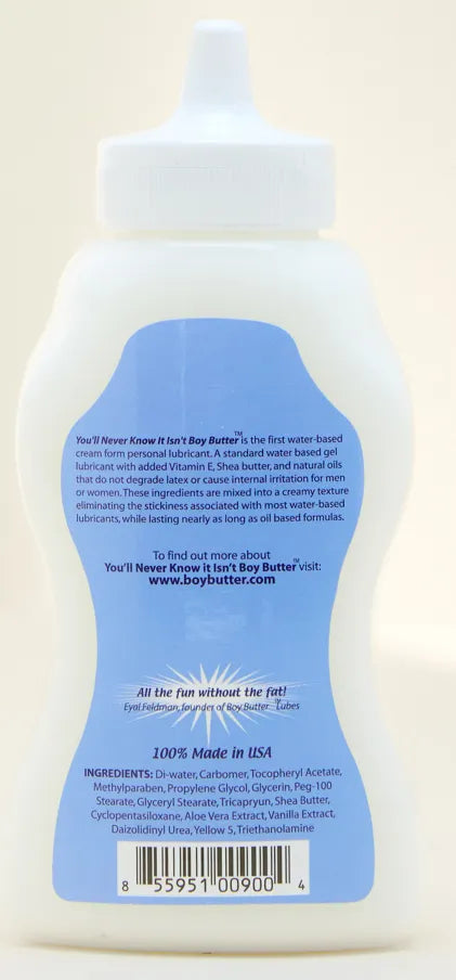 Boy Butter You'll Never Know It Isn't – Water-Based Lubricant 9 Oz Squeeze Bottle > Lube > Water Based - Tophatter Daily Deals