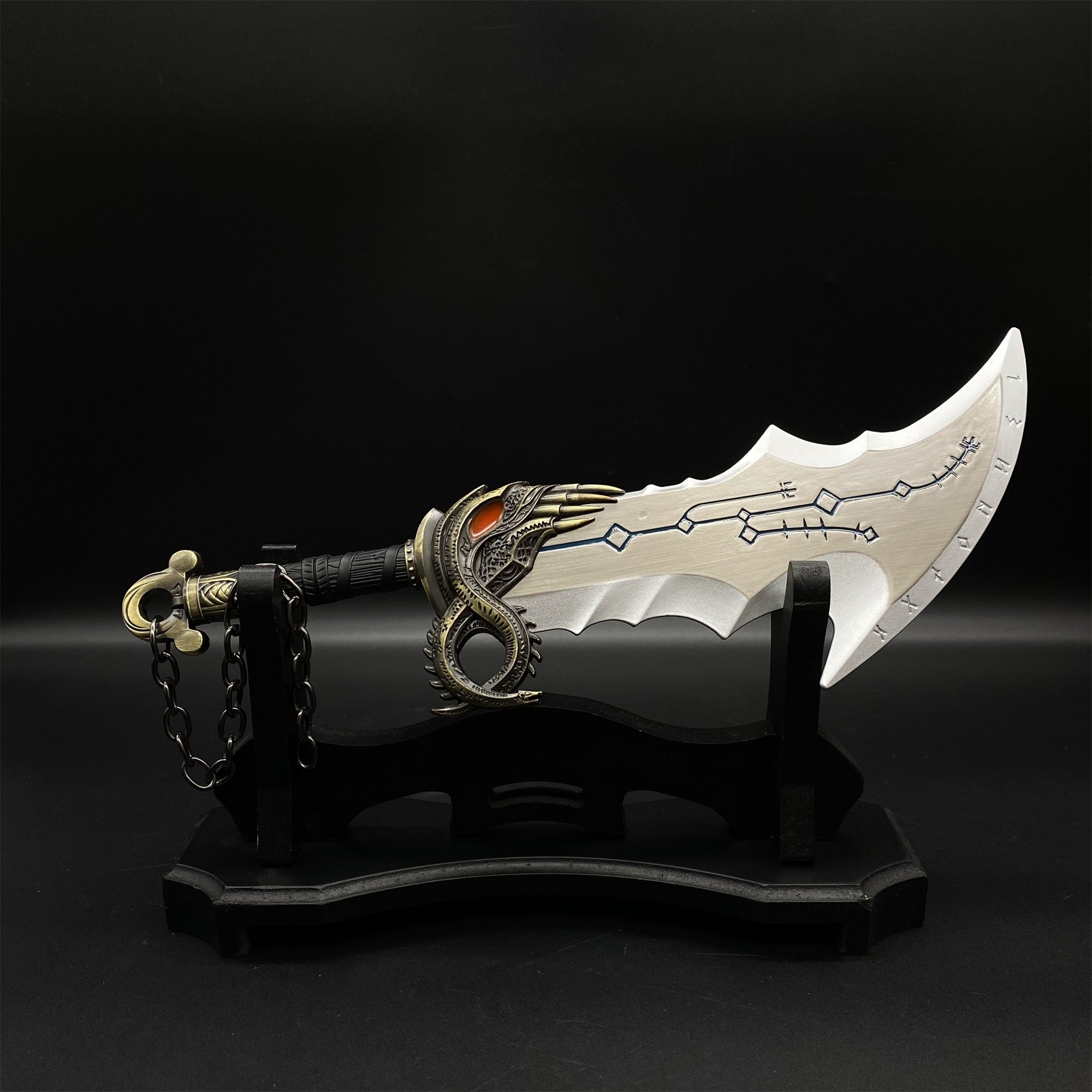 Blades of Chaos 1:2 Luminous Metal Replica USA Only (No Tariffs) One With Display Holder - Tophatter Daily Deals