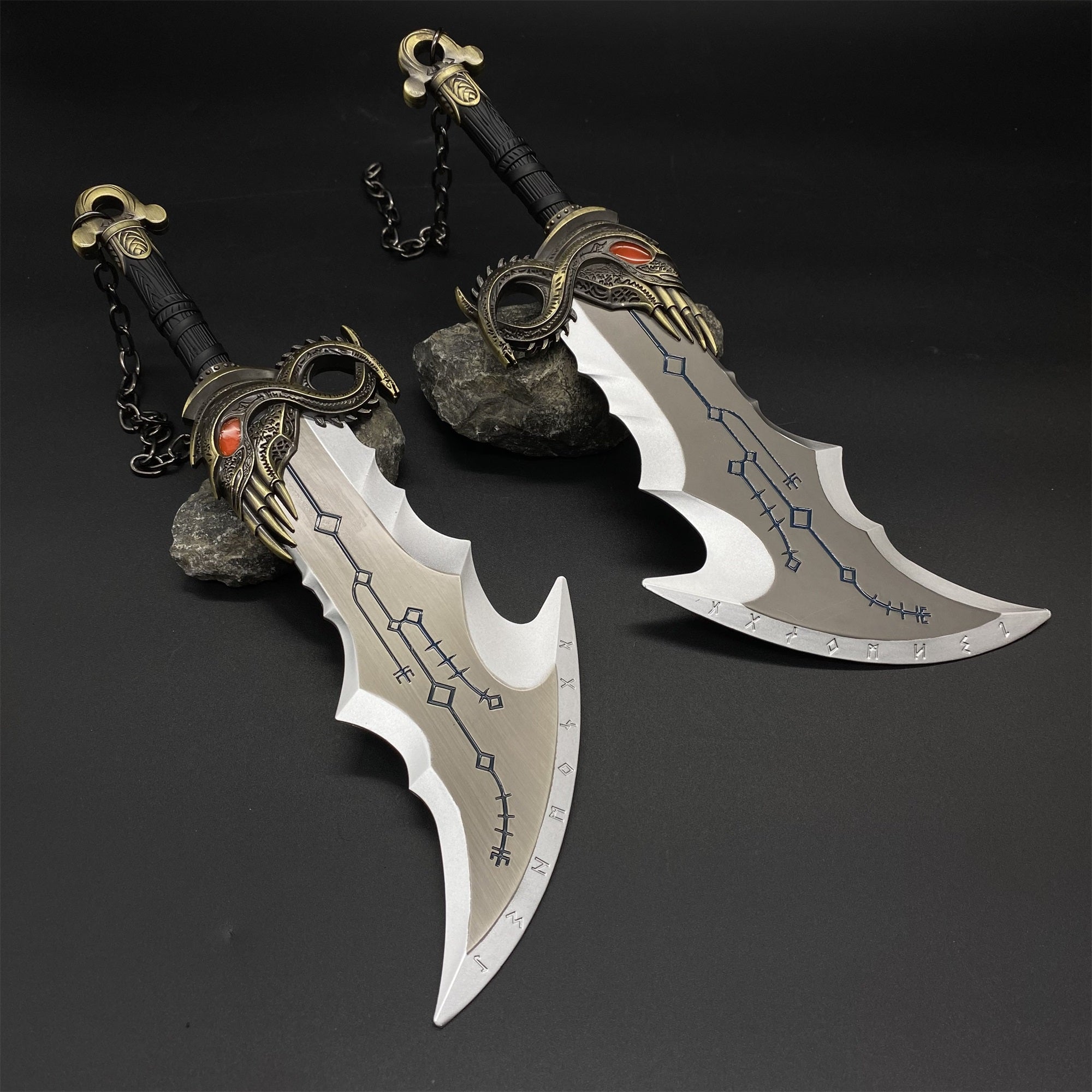 Metal Blades of Chaos 1:2 Luminous Replica - Tophatter Daily Deals