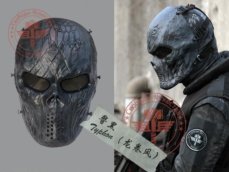 Kryptek Typhon Tactical Airsoft Mask 9 Styles Halloween Full Face Skull Kryptek Typhoon Face Mask - Tophatter Daily Deals