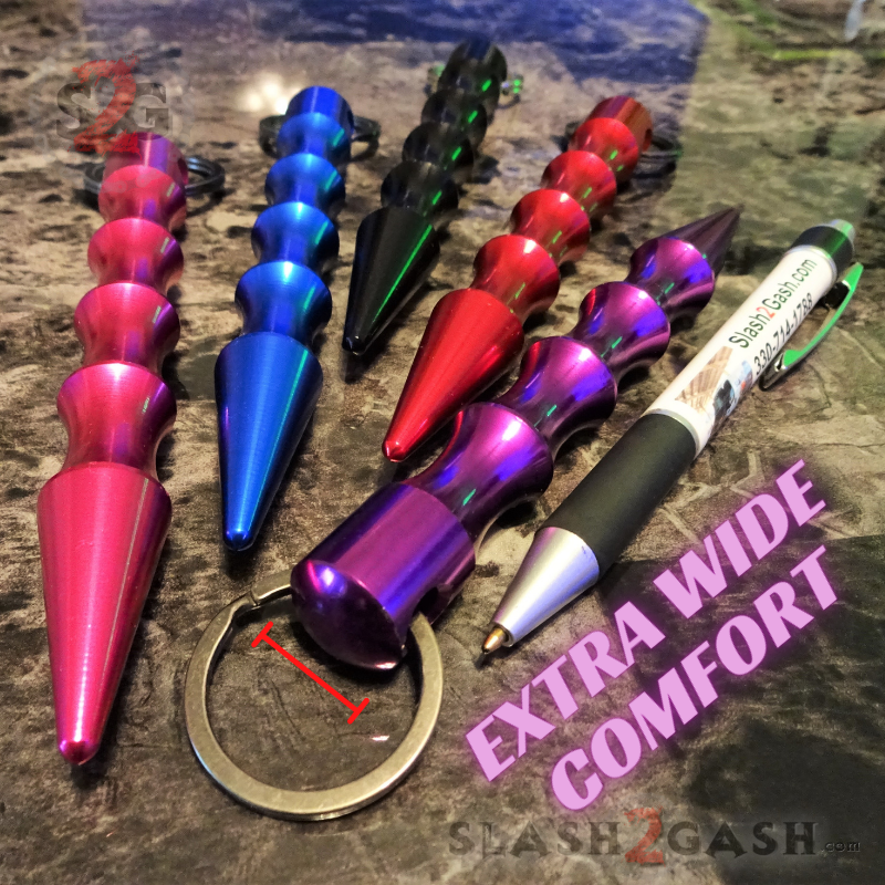 Wavy Kubotan Self Defense Stick Keychain Ninja Weapon - Asst. colors SD-KeyChain - Tophatter Daily Deals