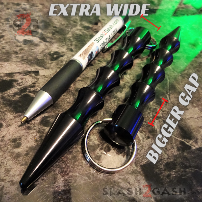 Wavy Kubotan Self Defense Stick Keychain Ninja Weapon - Asst. colors SD-KeyChain - Tophatter Daily Deals