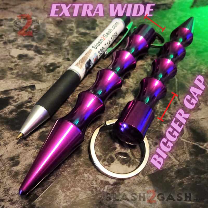 Wavy Kubotan Self Defense Stick Keychain Ninja Weapon - Asst. colors SD-KeyChain - Tophatter Daily Deals