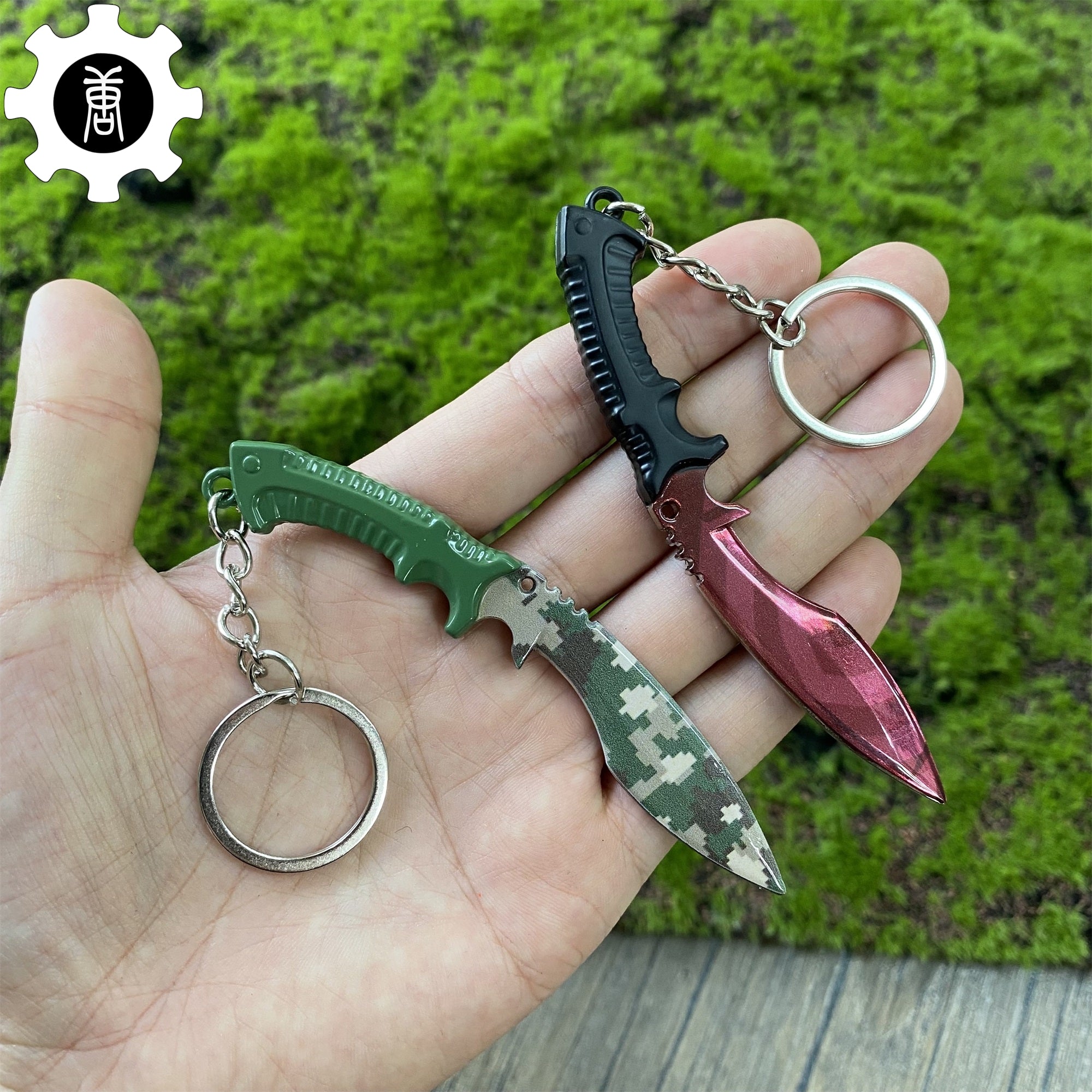 Tiny Kukri Knife Slaughter And Forest DDPAT Skin Keychain - Tophatter Daily Deals
