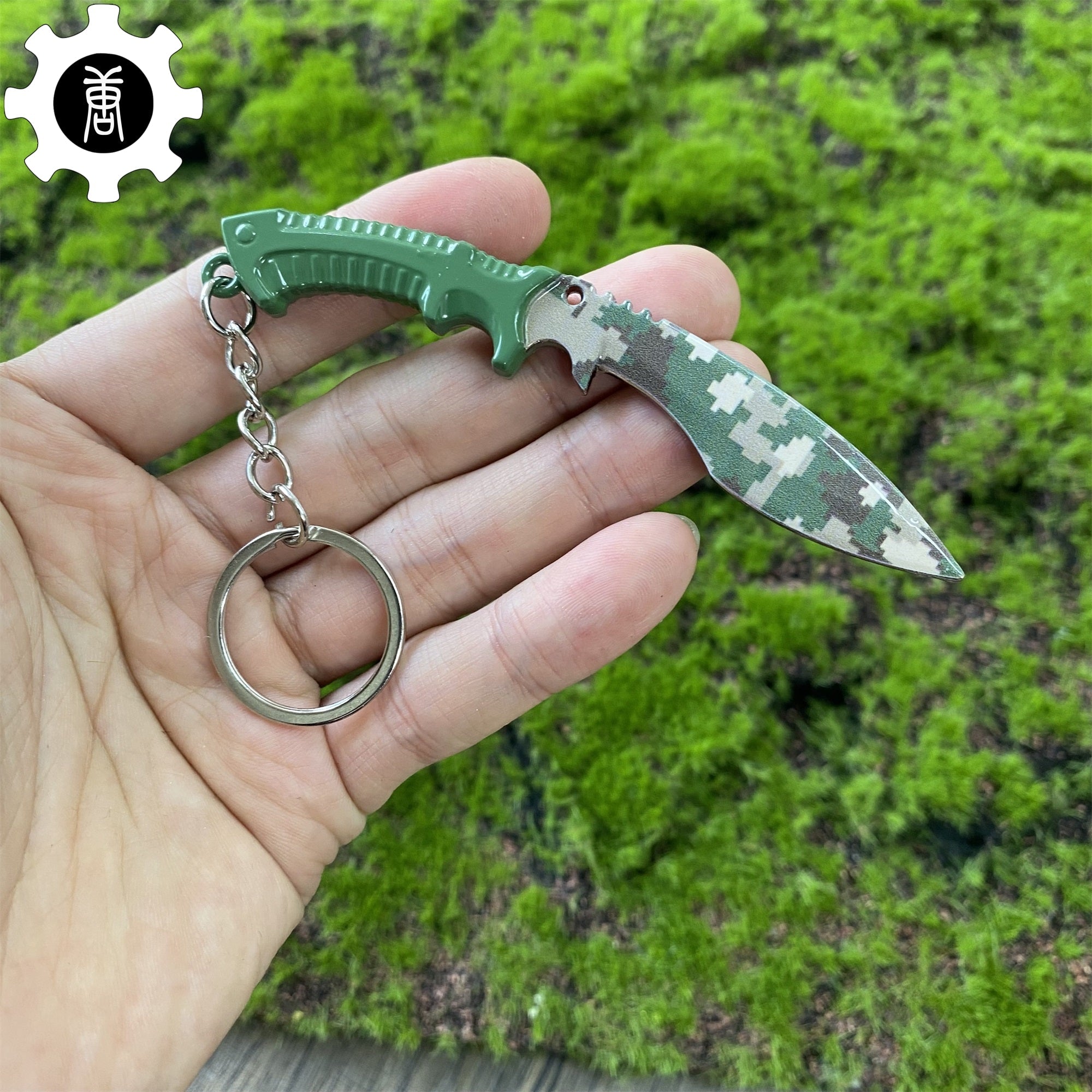 Tiny Kukri Knife Slaughter And Forest DDPAT Skin Keychain Forest DDPAT - Tophatter Daily Deals