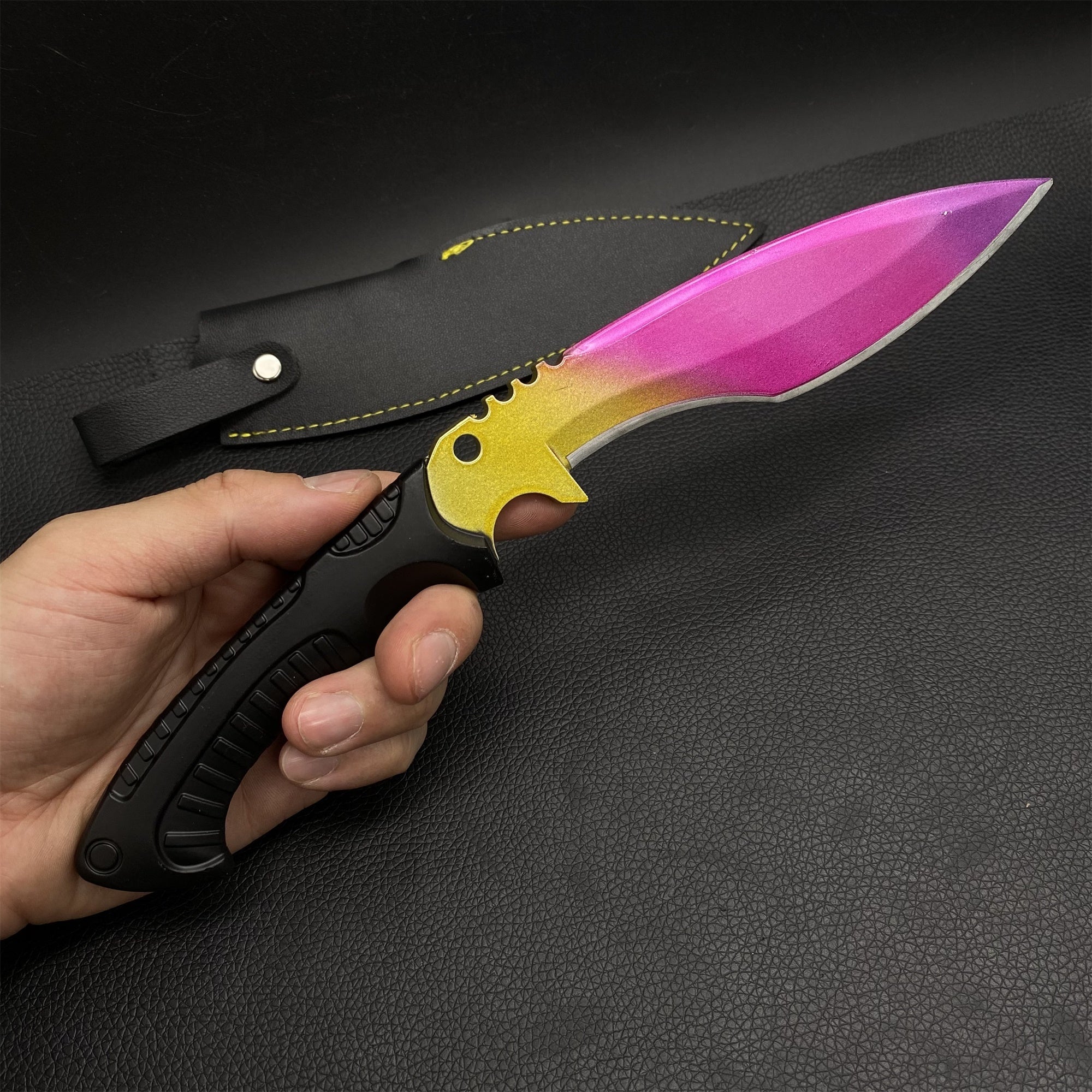 Metal Kukri Knife Game Props 2 Options Fade Only - Tophatter Daily Deals