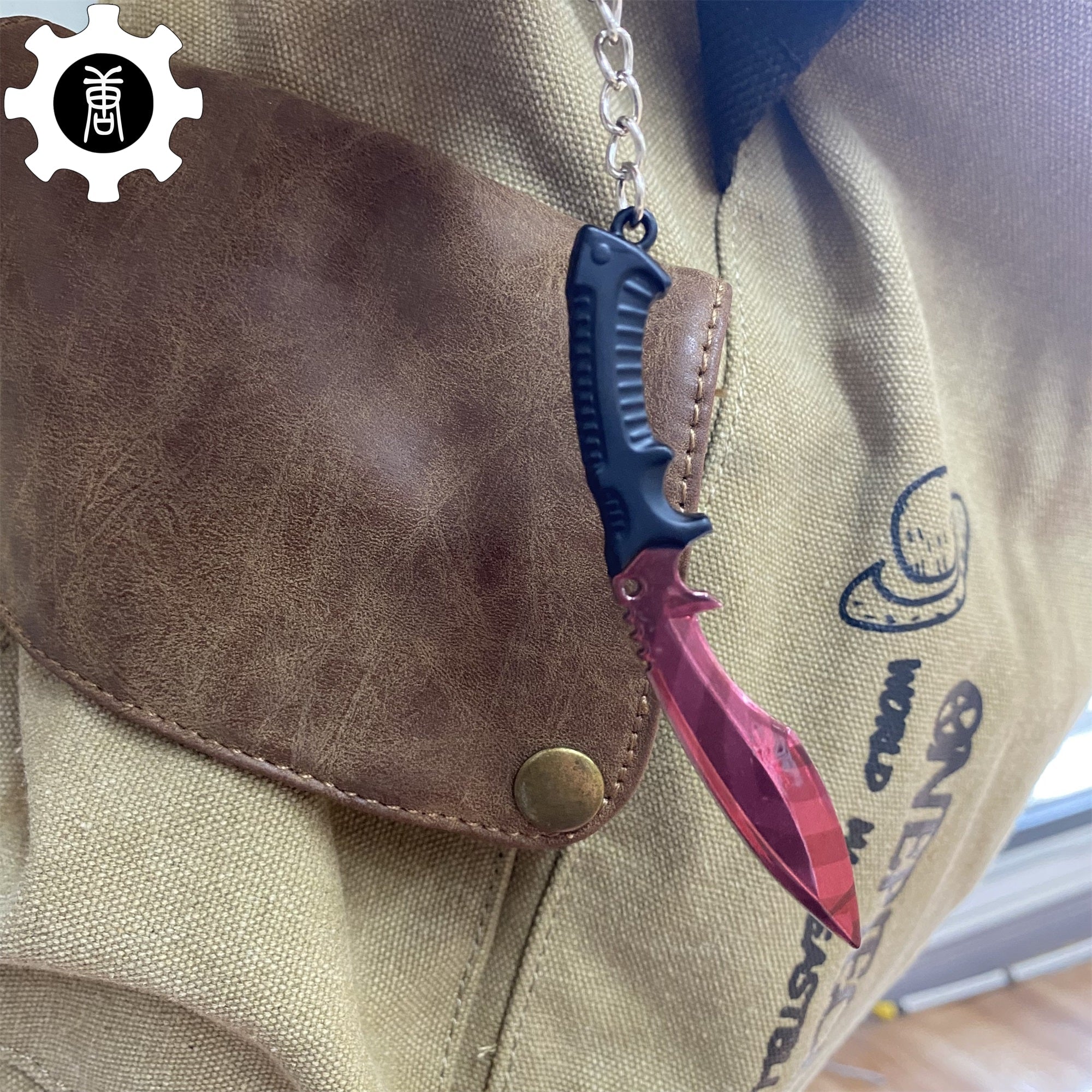 Tiny Kukri Knife Slaughter And Forest DDPAT Skin Keychain - Tophatter Daily Deals