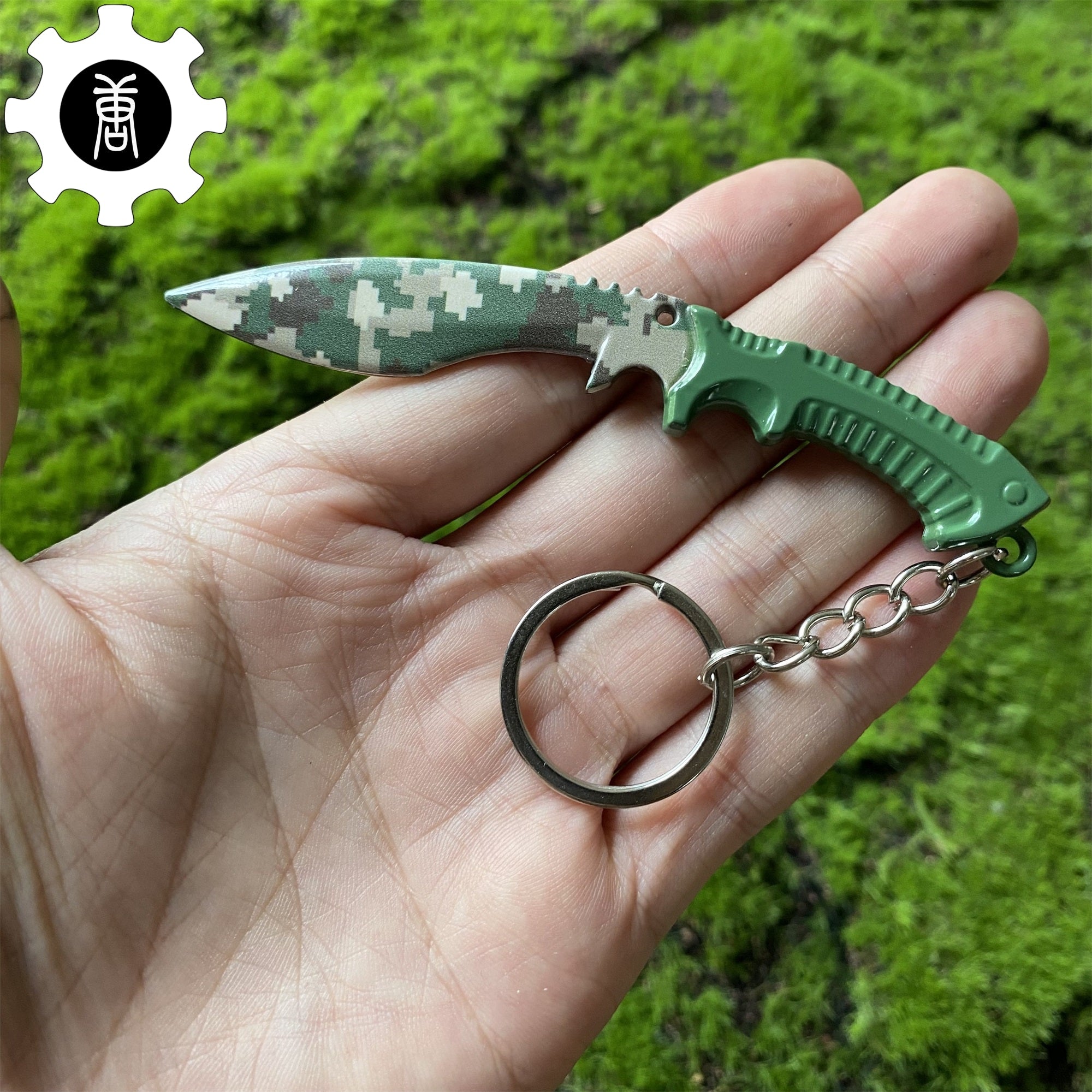 Tiny Kukri Knife Slaughter And Forest DDPAT Skin Keychain - Tophatter Daily Deals