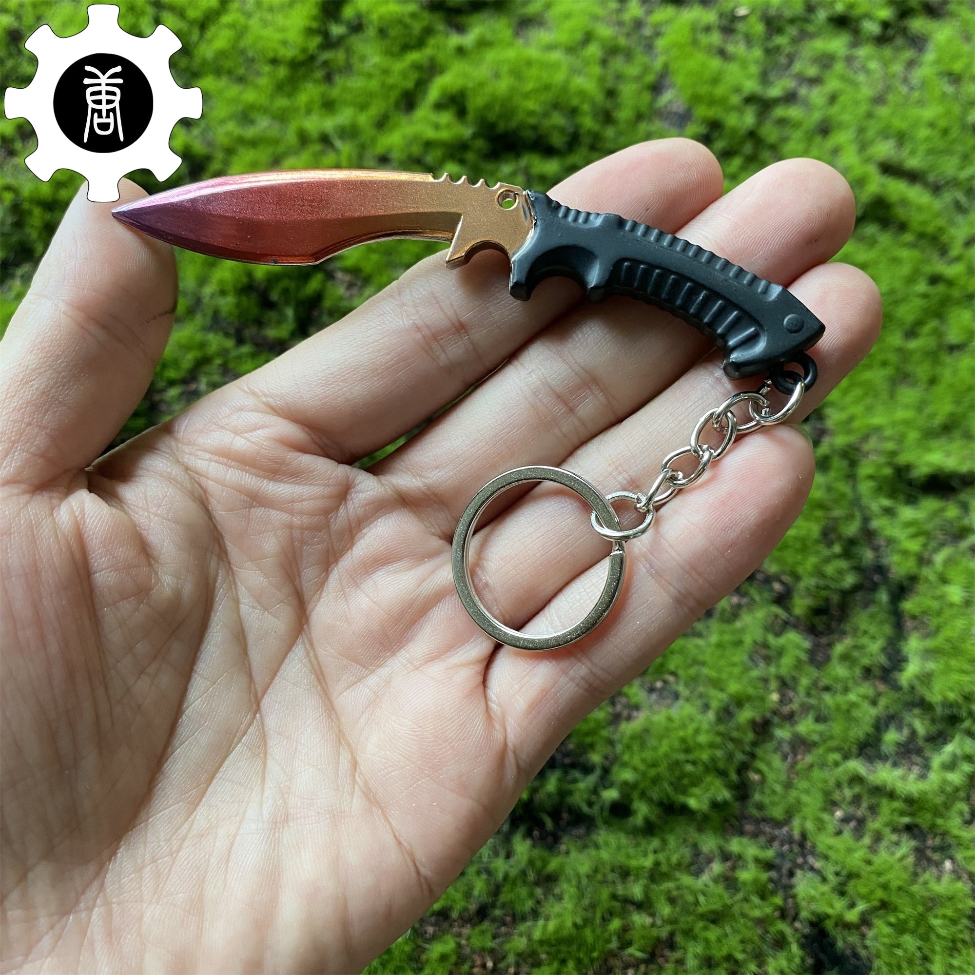 Tiny Kukri Knife Slaughter And Forest DDPAT Skin Keychain Fade - Tophatter Daily Deals
