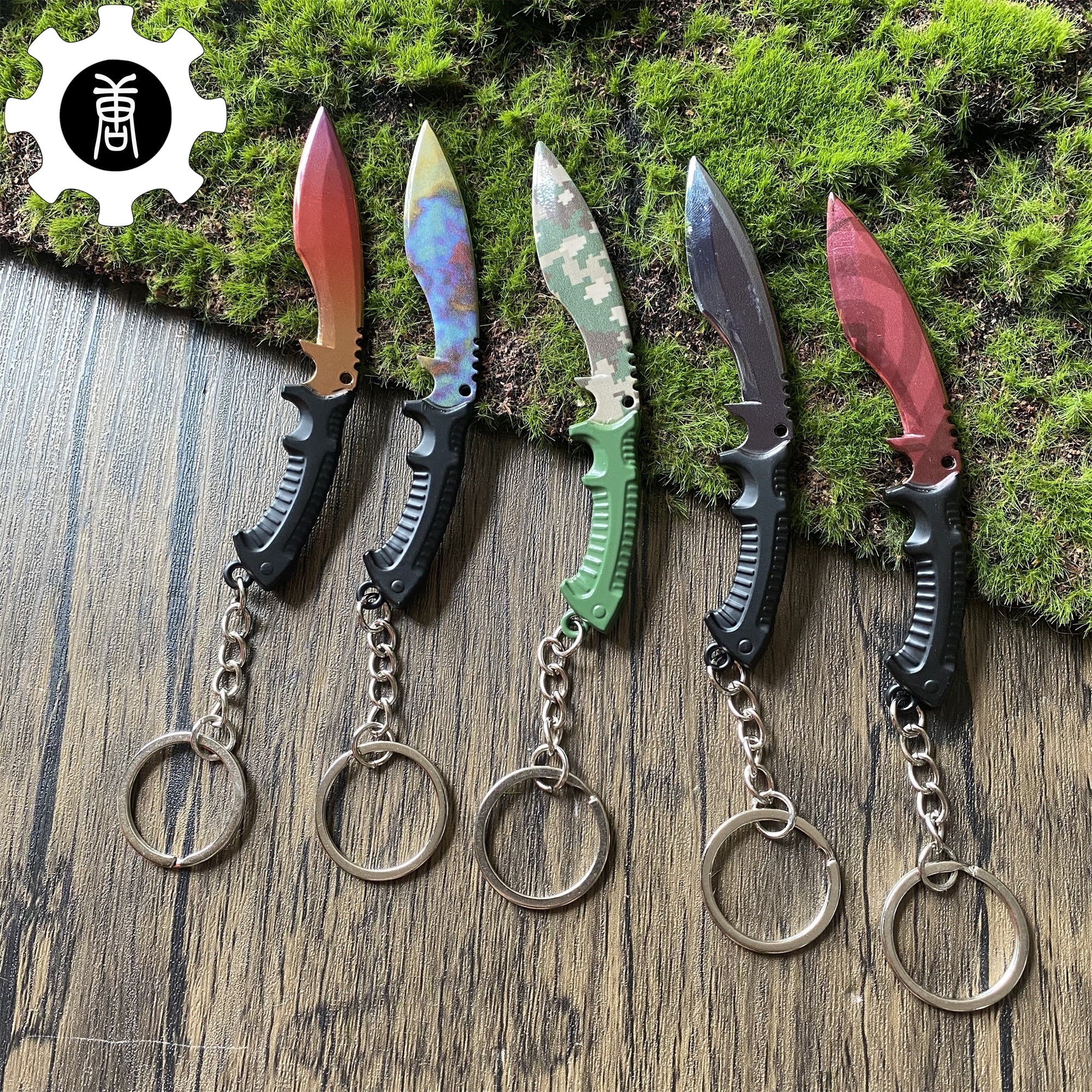 Tiny Kukri Knife Slaughter And Forest DDPAT Skin Keychain - Tophatter Daily Deals