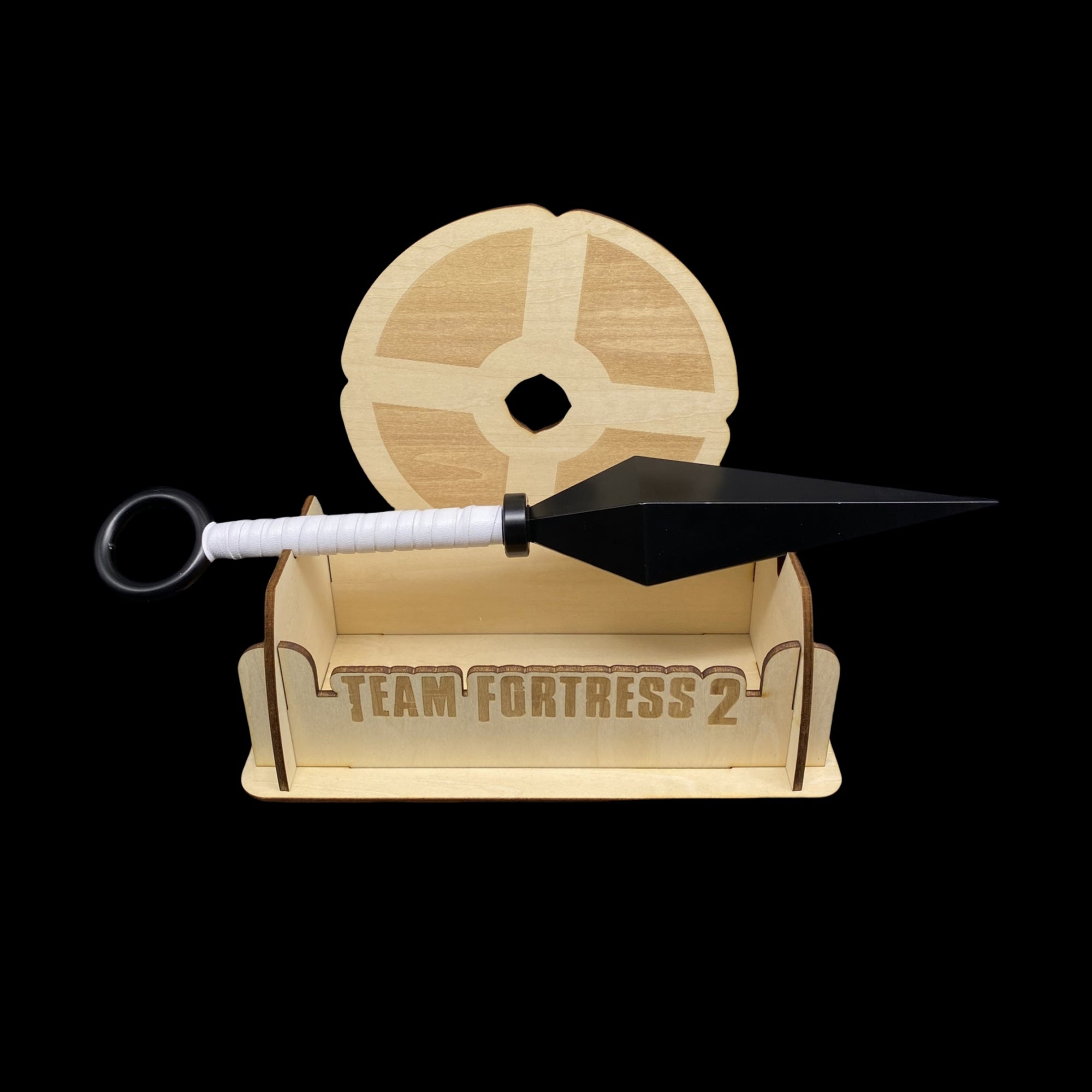 Metal Conniver's kunai Blunt Blade Replica Ninja Kunai Kunai & 3D Stand - Tophatter Daily Deals