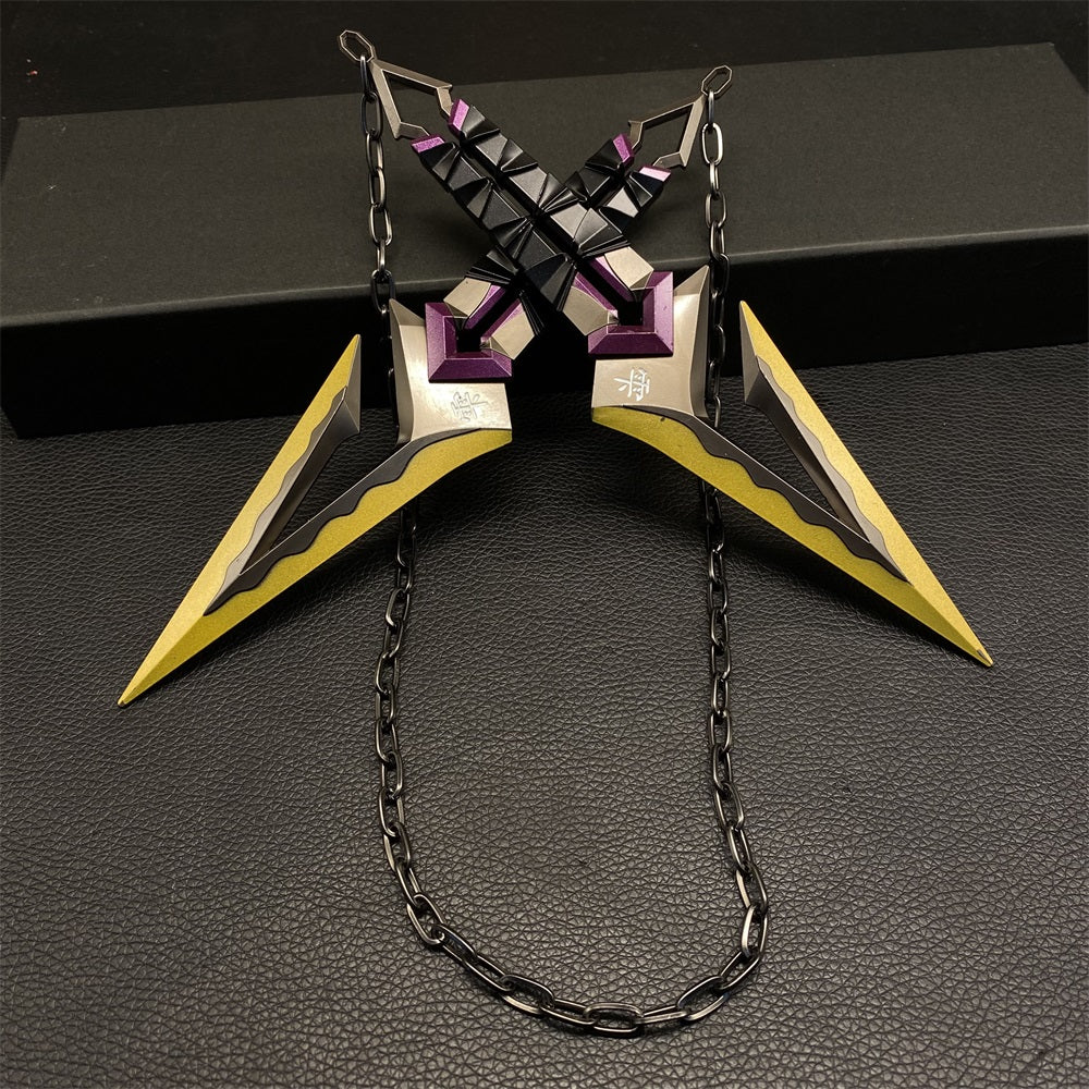 Kuronami No Yaiba Purple Melee Metal Props USA Stock - Tophatter Daily Deals