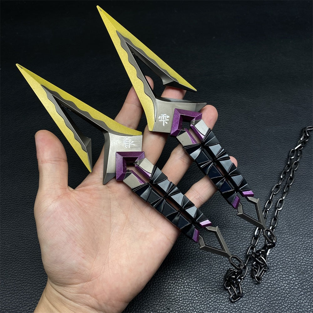 Kuronami No Yaiba Purple Melee Metal Props USA Stock Purple - Tophatter Daily Deals