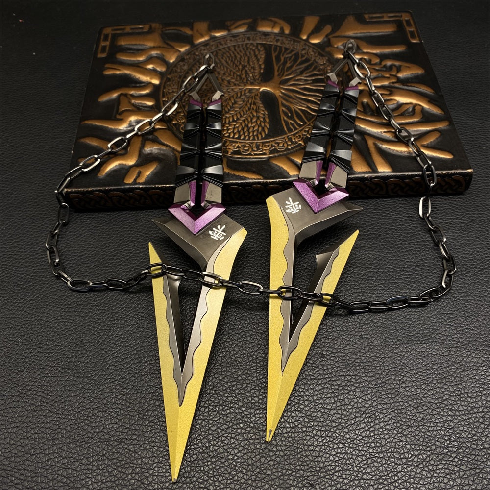 Kuronami No Yaiba Purple Melee Metal Props USA Stock - Tophatter Daily Deals