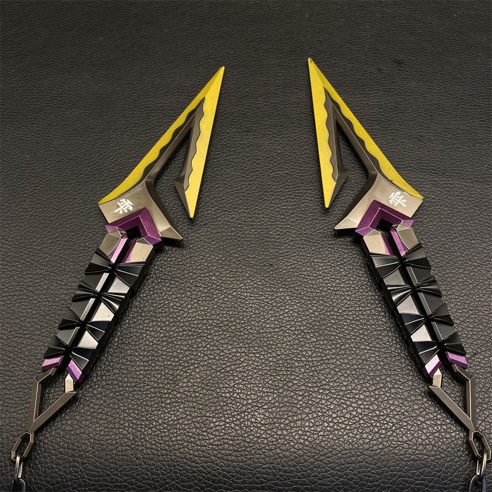 Kuronami No Yaiba Purple Melee Metal Props USA Stock - Tophatter Daily Deals