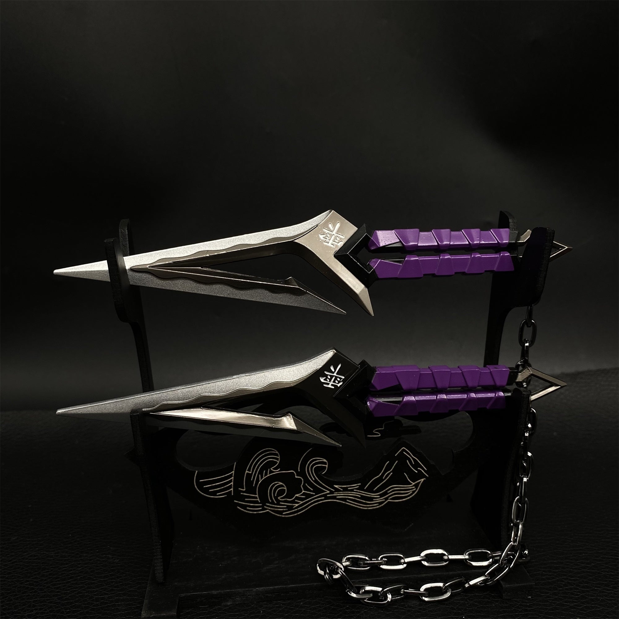 1/2 Scale Kuronami no Yaiba Mini Scale Replica 4 Colors Purple & Stand - Tophatter Daily Deals