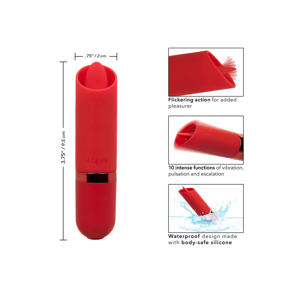 Kyst Flicker Mini (Pink) – Waterproof Mini Massager with Flickering Tongue Tip and 10 Vibration Functions > Vibrators > Finger Vibrators - Tophatter Daily Deals