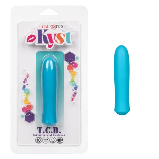 Kyst T.C.B. Taking Care of Business Mini Massager Blue 4-Inch Satin Finish > Vibrators > Mini Vibrators - Tophatter Daily Deals