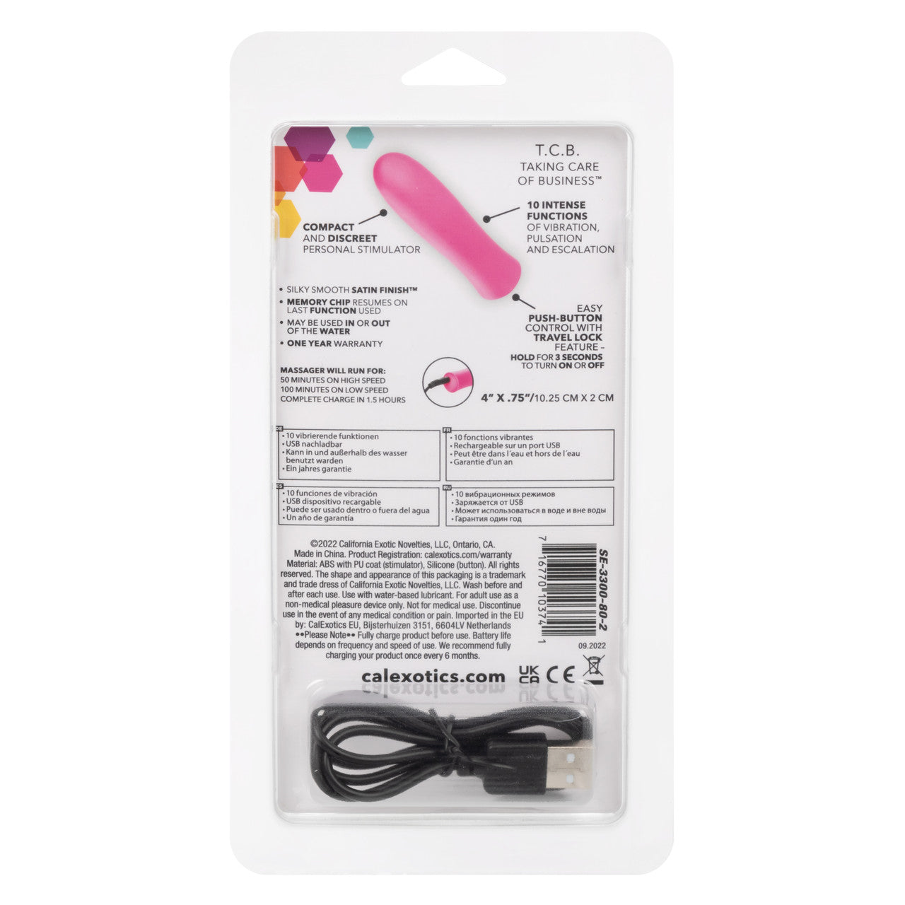 Kyst T.C.B. Taking Care of Business Mini Massager Pink 4-Inch Satin Finish > Vibrators > Mini Vibrators - Tophatter Daily Deals