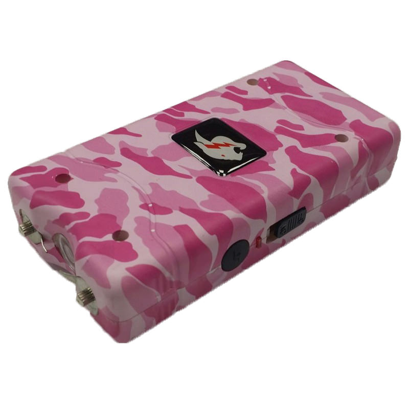 Pink Camo Zebra Max Power 10 Million Volt Stun Gun Rechargeable LED Light - Tophatter's Guns'N'Weapons Store Collectible Weapons - Tophatter Daily Deals