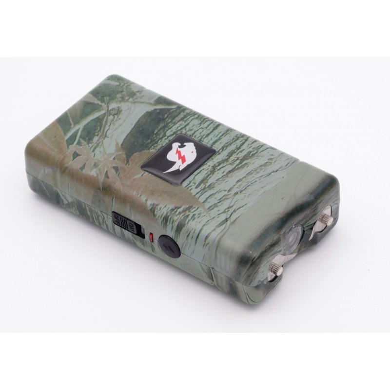 Camo Zebra Max Power 10 Million Volt Stun Gun Rechargeable LED Light Collectible Weapons - Tophatter Daily Deals