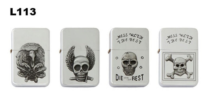 OIL LIGHTERS ASSORTED SKULLS~ LIGHTER FLUID NOT INCLUDED - Tophatter Daily Deals