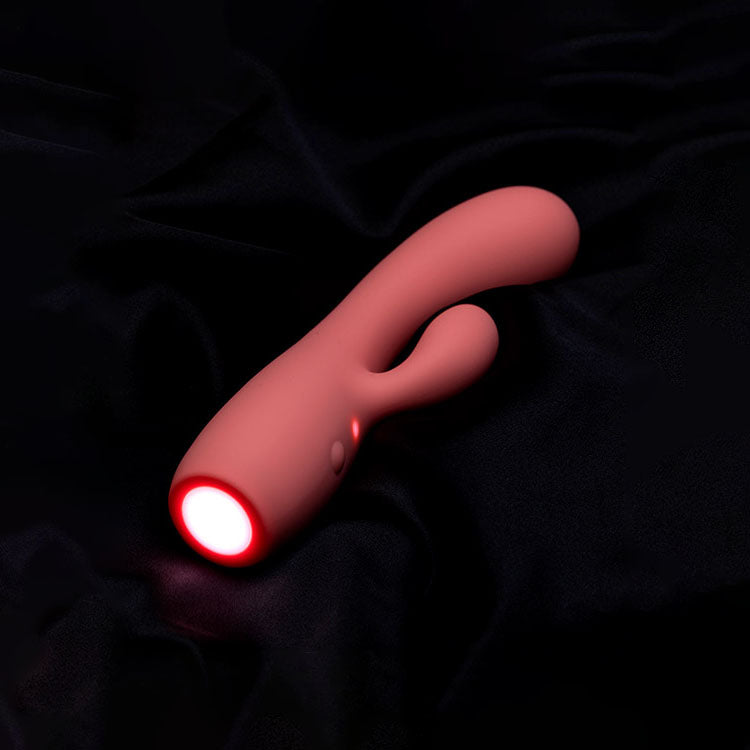 Adam & Eve Groovy Glow-Ups Curvie – USB Rechargeable 17.8 cm Rabbit Vibrator > Vibrators > Ladies > Rabbit - Tophatter Daily Deals
