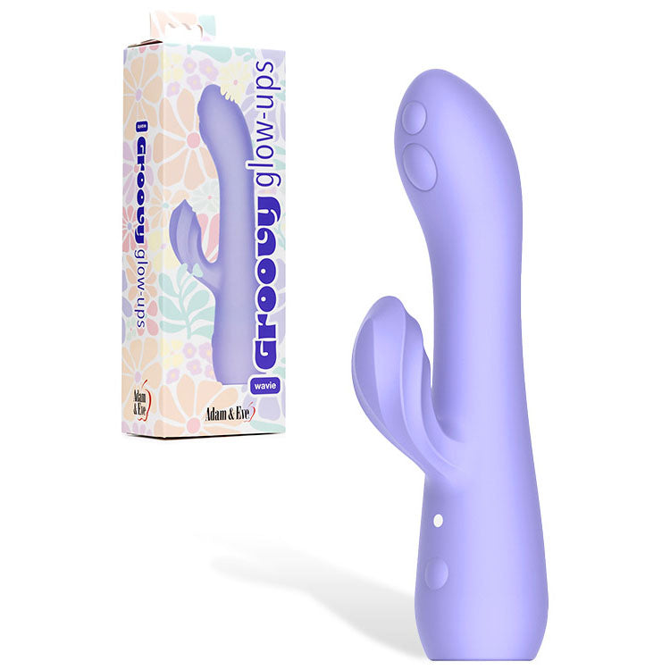 Adam & Eve Wavie – USB Rechargeable 16.5 cm Rabbit Vibrator > Vibrators > Ladies > Rabbit - Tophatter Daily Deals