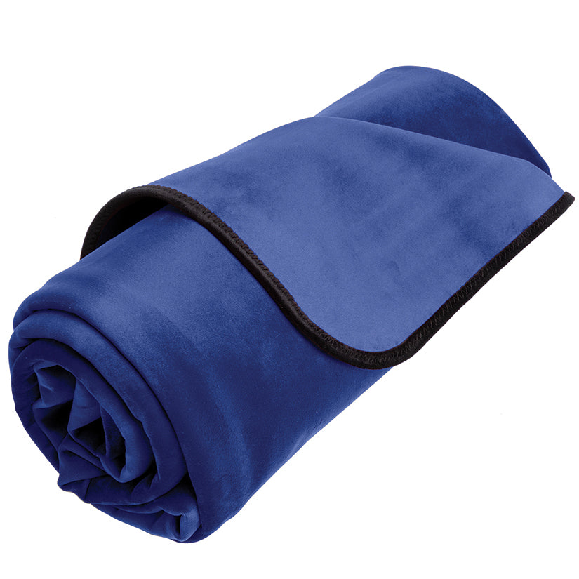 Liberator Fascinator Travel Throw Velvish-Indigo - Tophatter Daily Deals