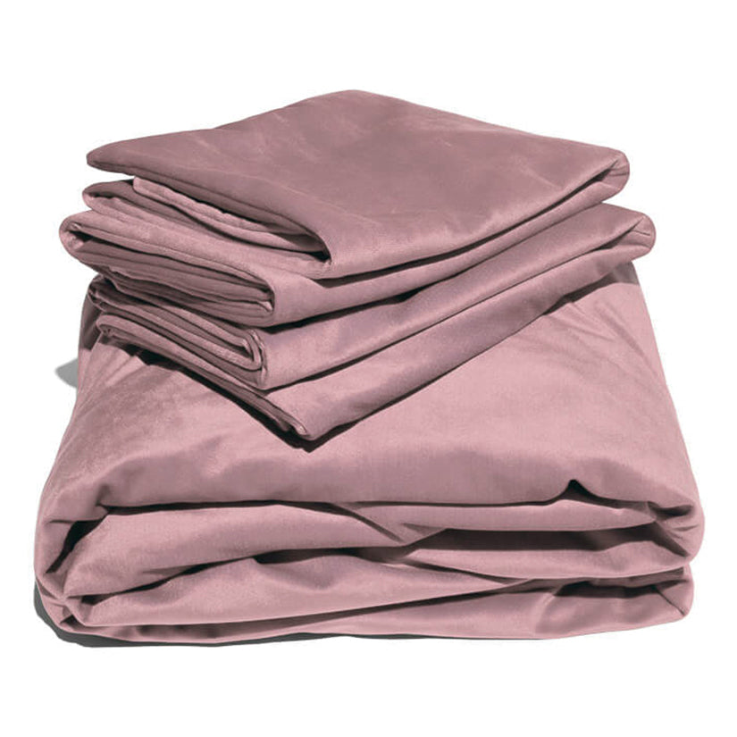 Liberator Fascinator Liquid Velvet Sheets-Q Rose - Tophatter Daily Deals