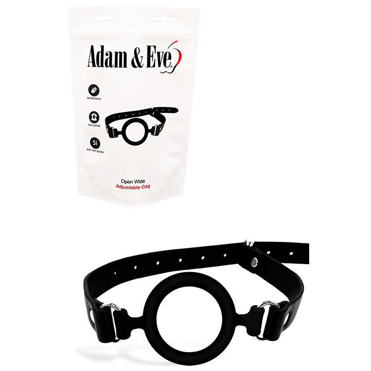 Adam & Eve Open Wide – Adjustable Mouth Restraint Bondage Accessory > Bondage Gear > Gags and Bits - Tophatter Daily Deals