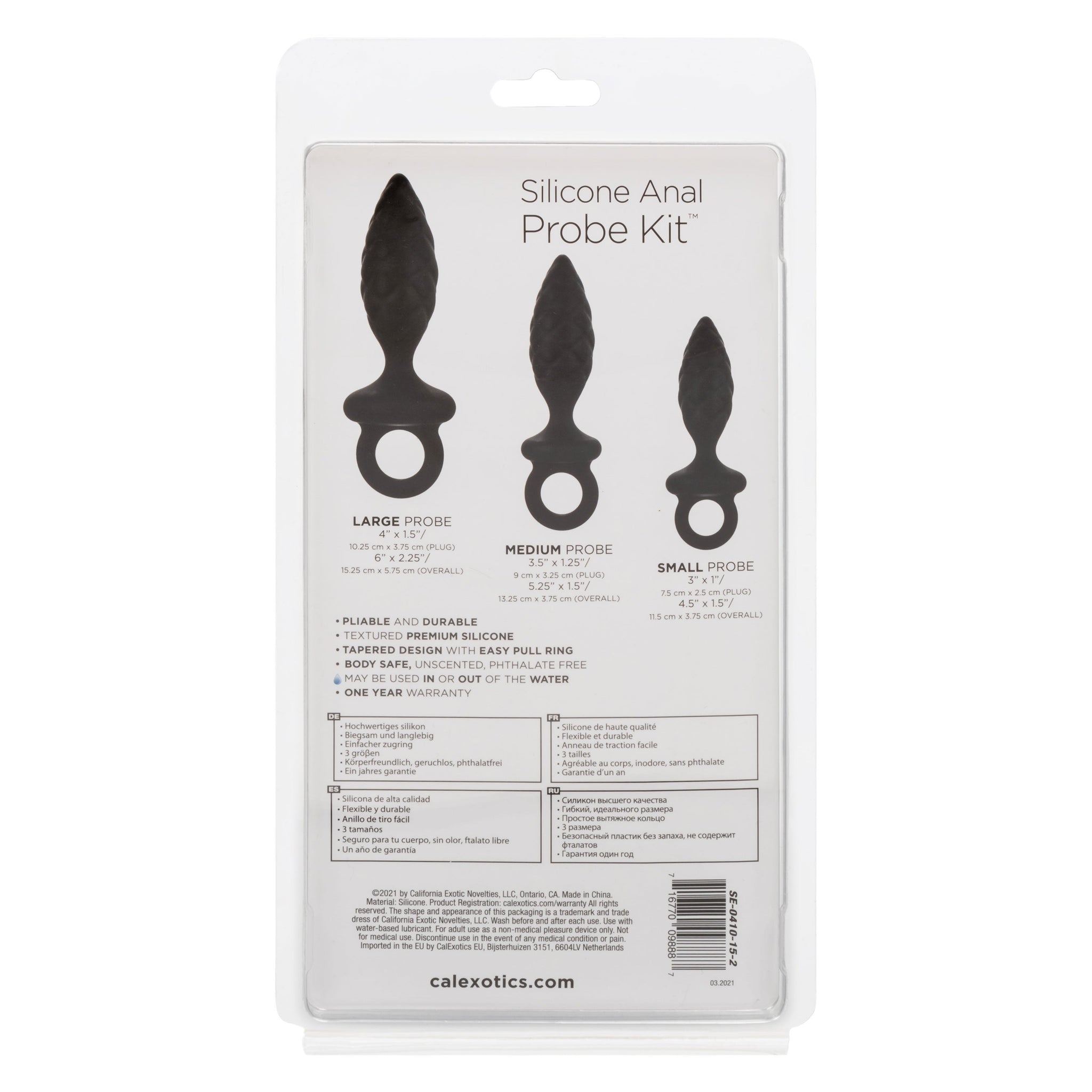 Silicone Anal Probe Kit – 3 Piece Graduated Anal Plug Set > Anal Range > Butt Plug Kits - Tophatter Daily Deals