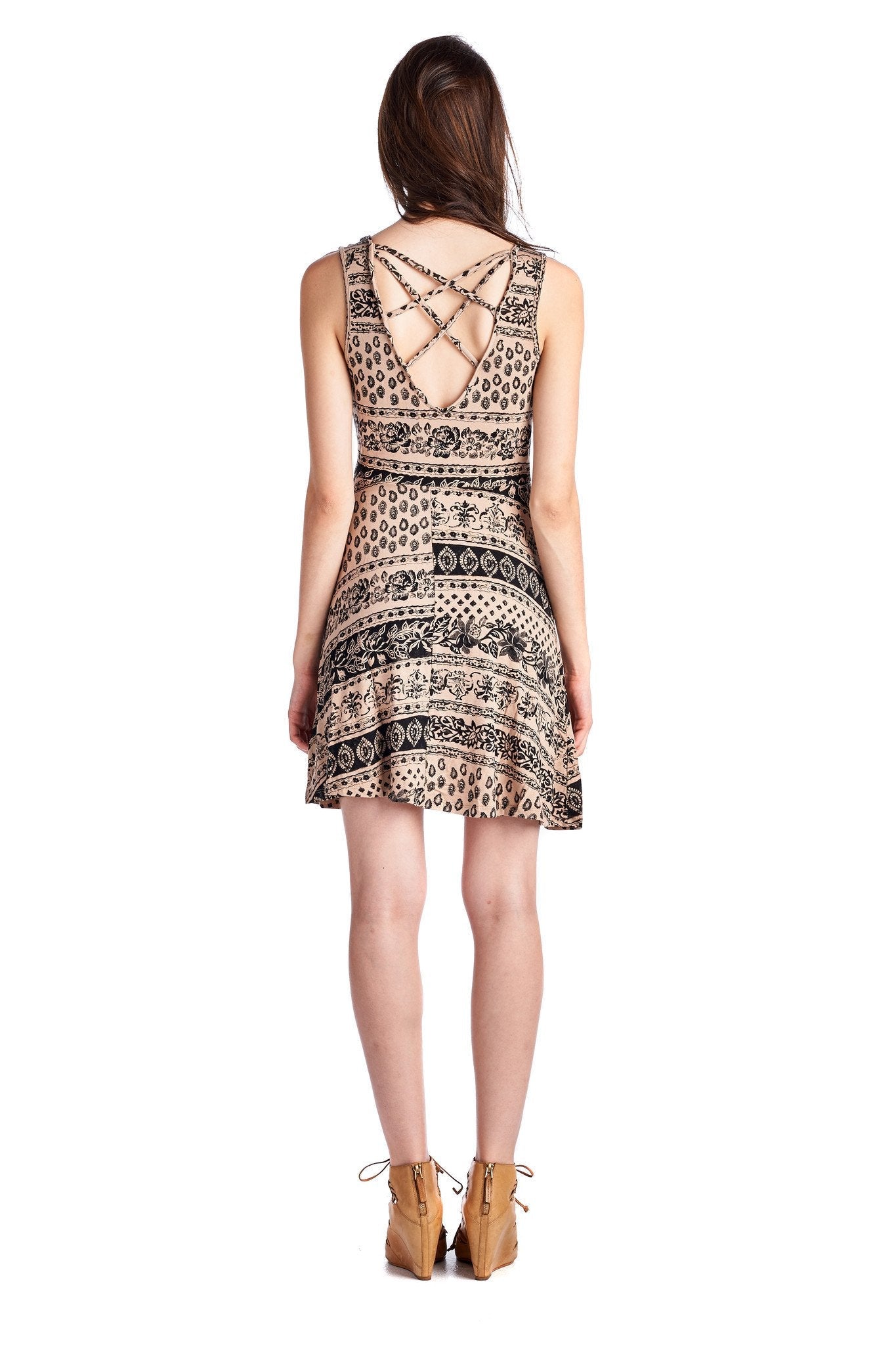 Women's Printed Jersey Dress Dresses / Midi - Tophatter Daily Deals
