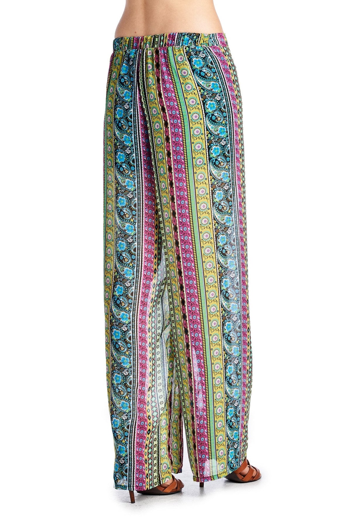 Women's Printed Palazzo Pants Pants - Tophatter Daily Deals