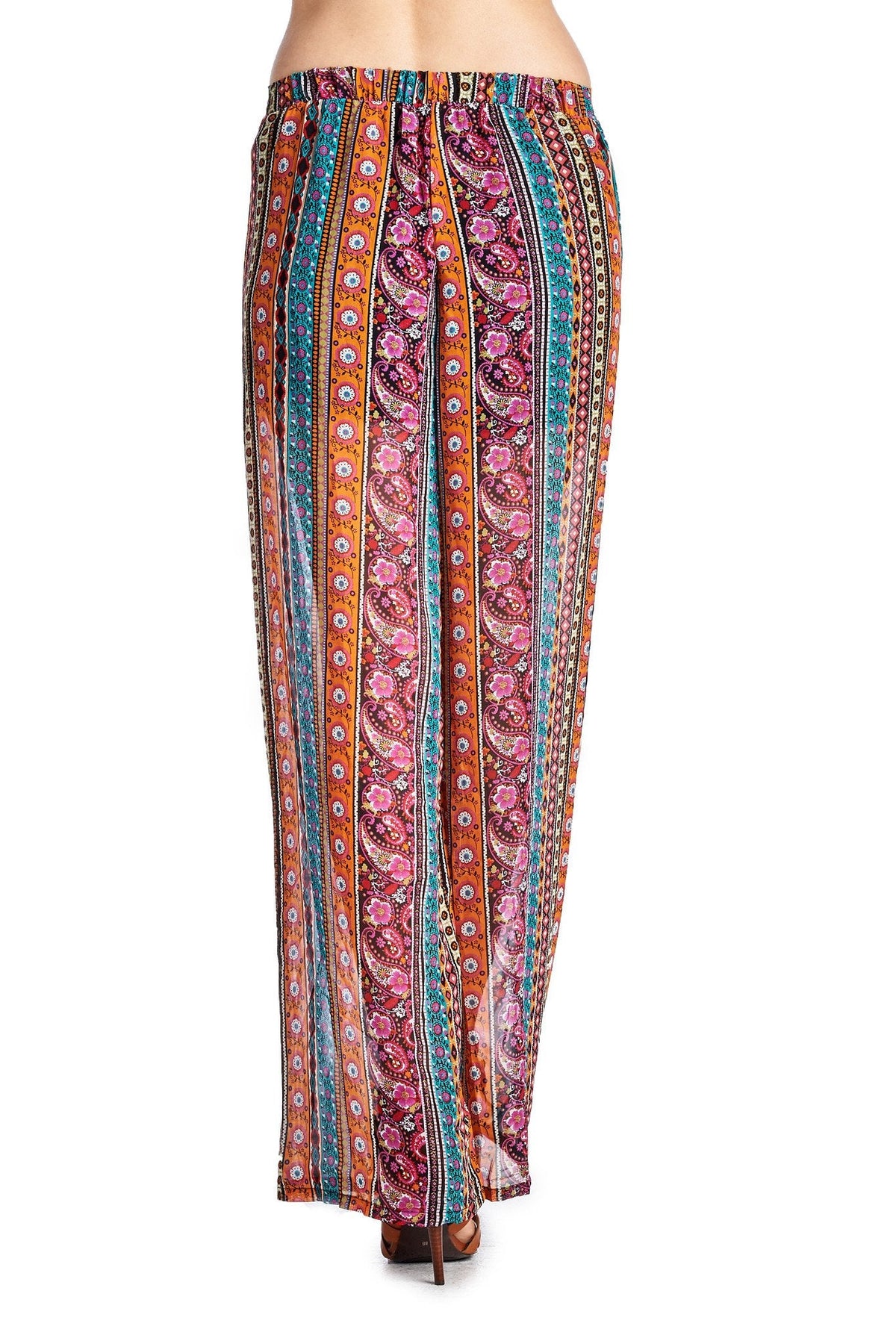 Women's Printed Palazzo Pants Pants - Tophatter Daily Deals