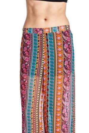 Women's Printed Palazzo Pants Pants - Tophatter Daily Deals