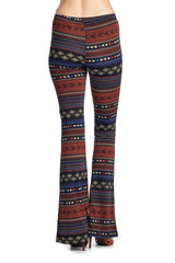 Women's Geo Stripe Flare Pants Pants - Tophatter Daily Deals