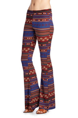 Women's Geo Stripe Flare Pants Pants - Tophatter Daily Deals