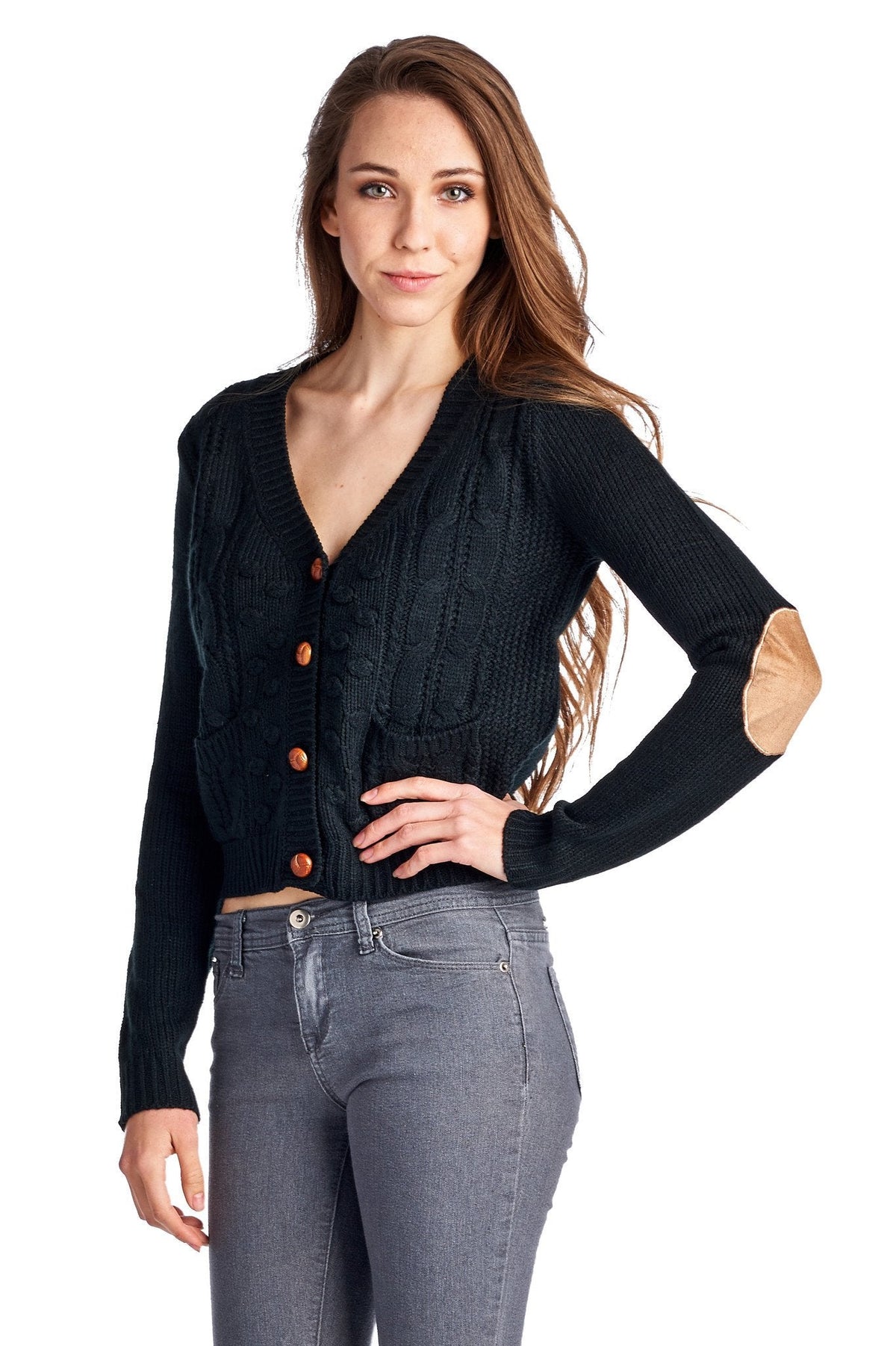 Women's Cable Knit Button Down Cardigan Cardigan - Tophatter Daily Deals