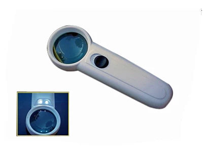 Strong 5x Hand Held Reader w/ Double LED - Tophatter Daily Deals