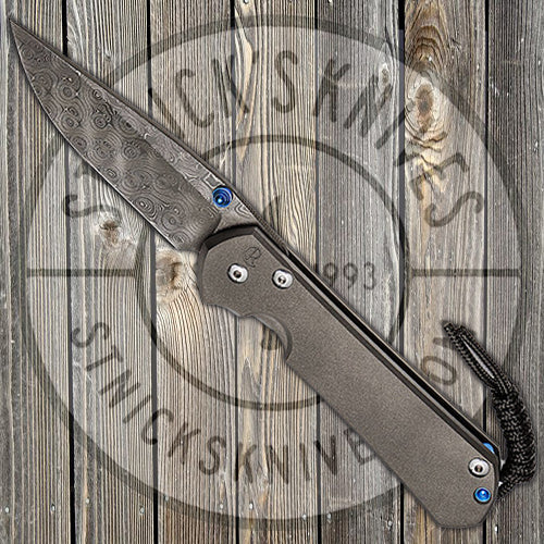 Chris Reeve Knives - Large Sebenza 31 - Plain Jain - Raindrop Damascus - Drop Point - L31-1006 FOLDING KNIVES - Tophatter Daily Deals