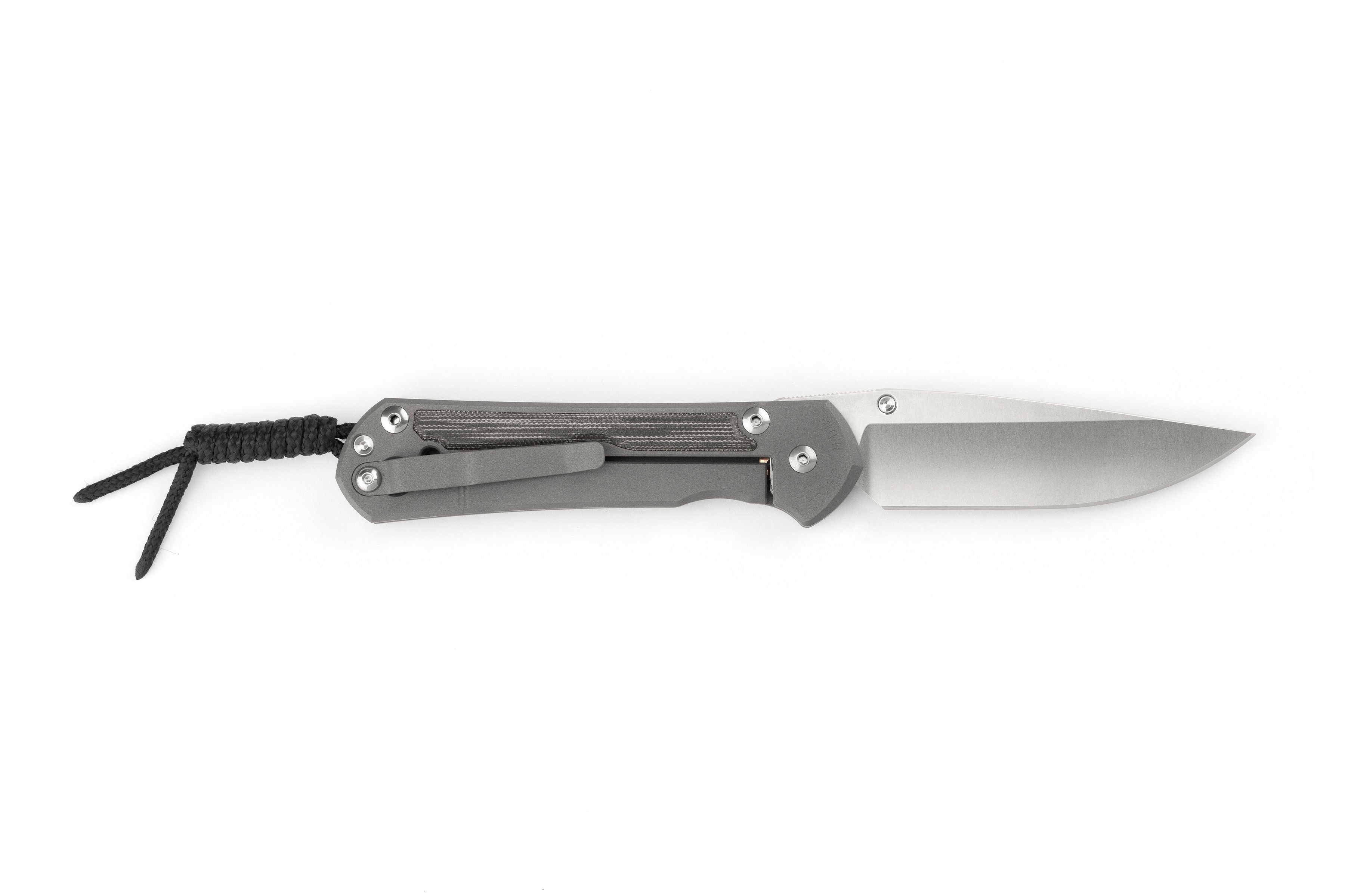 Chris Reeve Knives - Small Sebenza 31 - Black Canvas Micarta Inlay - Drop Point - S31-1200