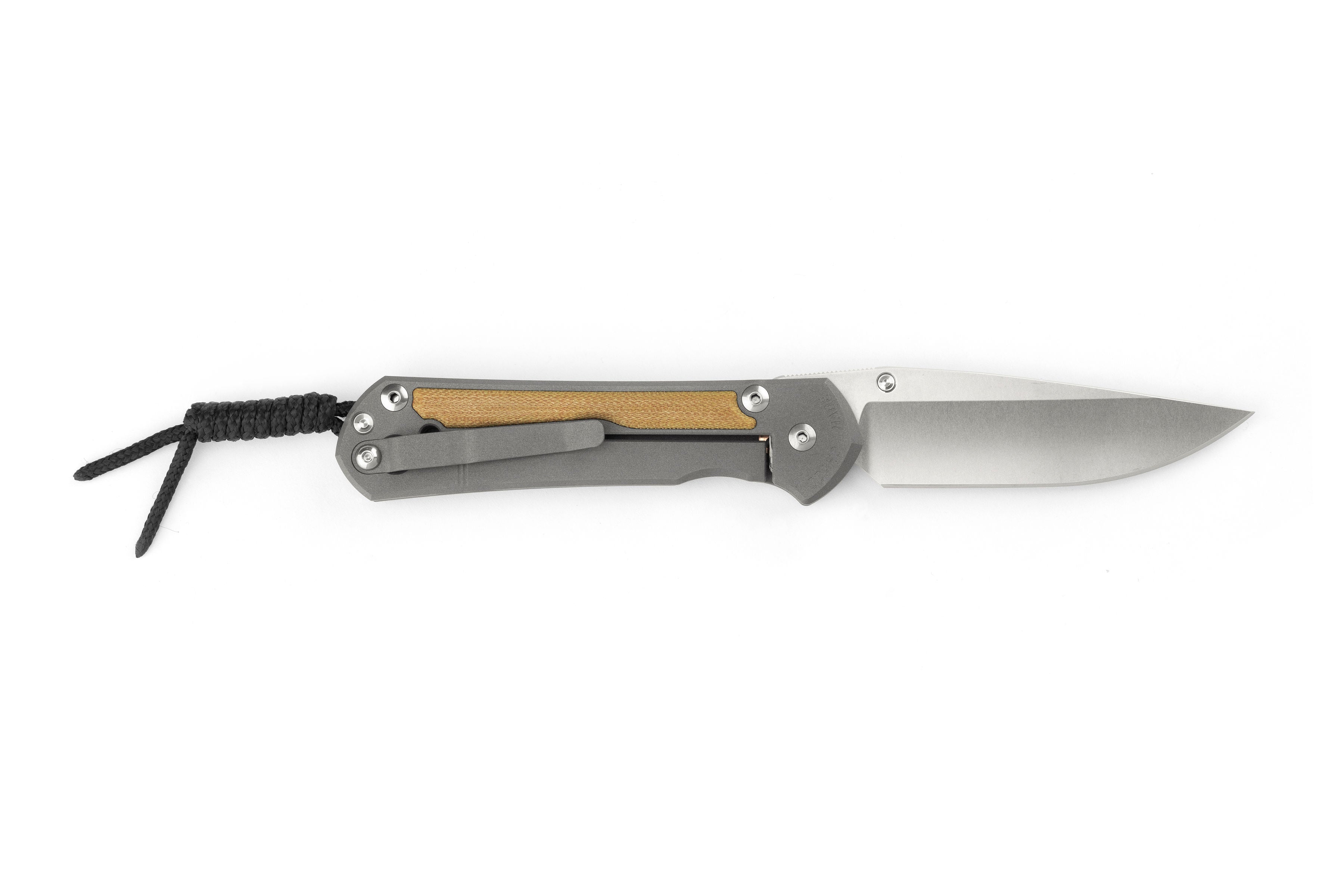 Chris Reeve Knives - Small Sebenza 31 - Natural Canvas Micarta Inlay - Drop Point - S31-1212