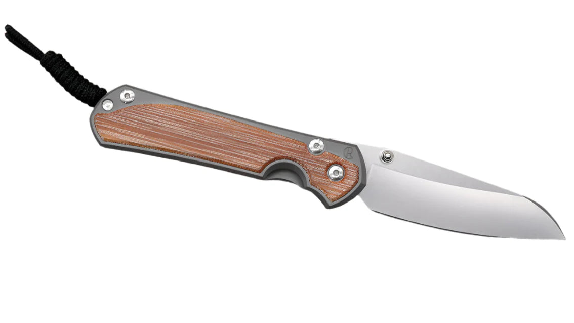 Chris Reeve Knives Large Sebenza 31 - Left Handed - Natural Canvas Micarta Inlay - Insingo - L31-1223 FOLDING KNIVES - Tophatter Daily Deals