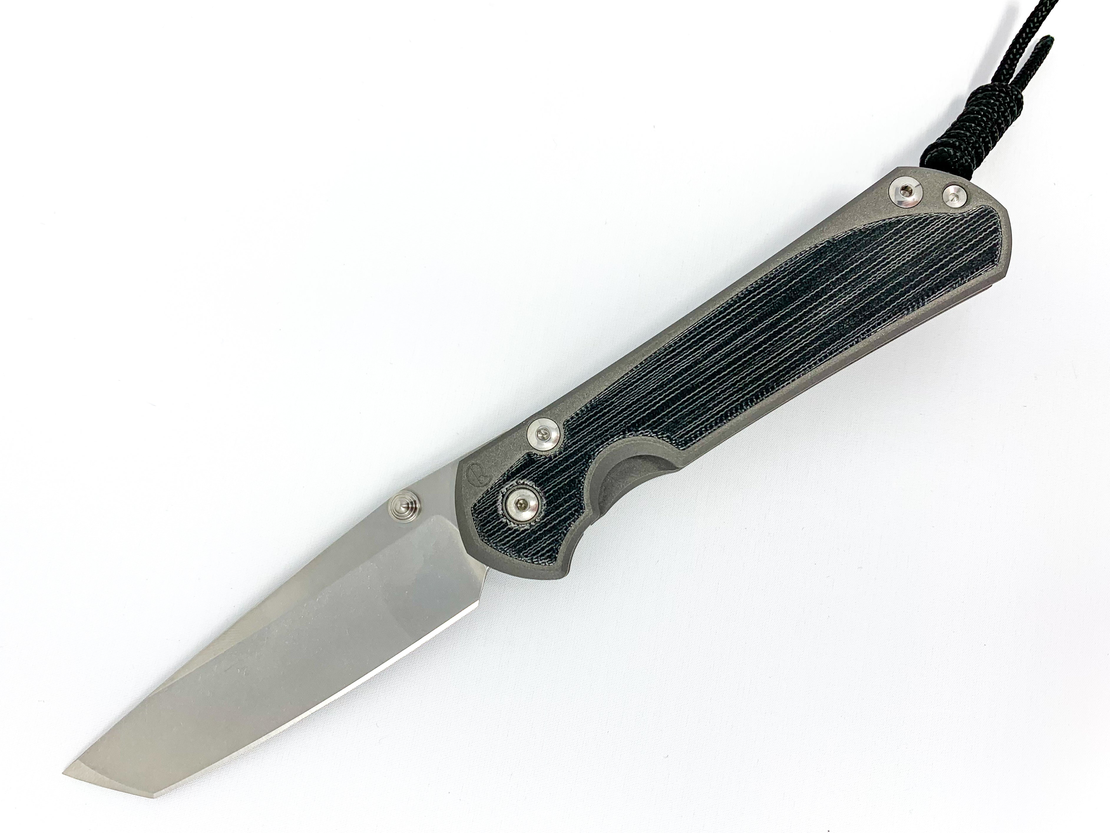 Chris Reeve Knives Large Sebenza 31 - Black Canvas Micarta Inlay - Tanto - L31-1228 FOLDING KNIVES - Tophatter Daily Deals