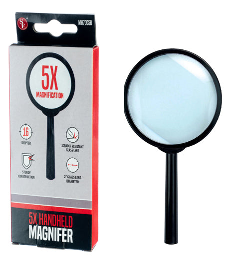 Classic 5x Hand Held 2'' Dia. Reader - Tophatter Daily Deals