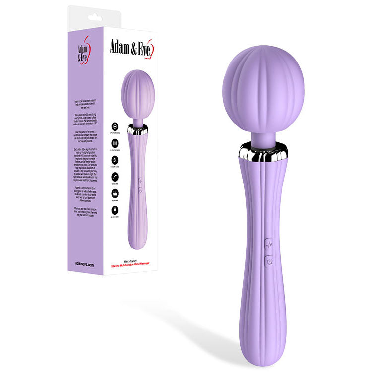 Adam & Eve Her Majesty – USB Rechargeable 29 cm Vibrating Massager Wand > Sex Toys > Massage Wands - Tophatter Daily Deals