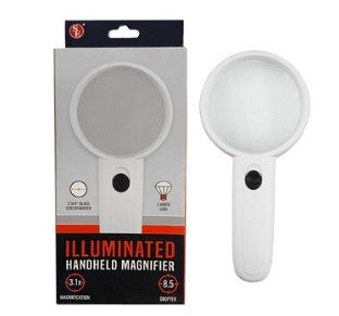 Lighted 3X Hand Held Magnifier - Tophatter Daily Deals